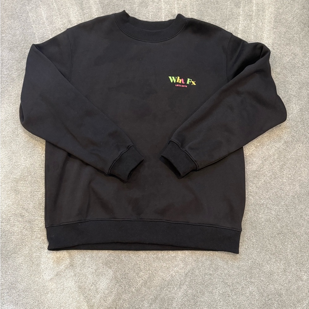 White Fox Boutique Black Crewneck Sweater